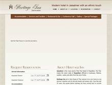 Tablet Screenshot of hotelheritageinn.com